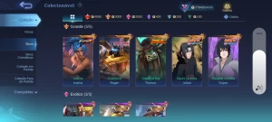 Conta moba 10anos de uso lvl104 rara 308 skin - Mobile Legends