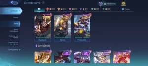 Conta moba 10anos de uso lvl104 rara 308 skin - Mobile Legends