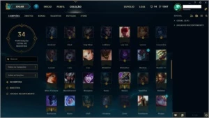 CONTA GOLD 4 + 56 CHAMPIONS + 29 SKINS - League of Legends LOL