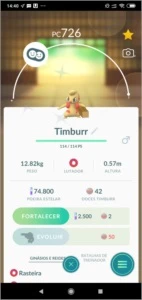 Timbur shiny + account - Pokémon