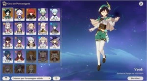 ✨ CONTA DE GENSHIN IMPACT ✨ PERSONAGENS E ITENS 5 ESTRELAS ✨