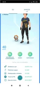 Contas Pokemon Go nvl 40 e 34 - Pokémon