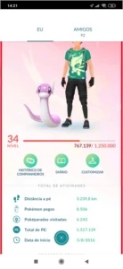 Contas Pokemon Go nvl 40 e 34 - Pokémon