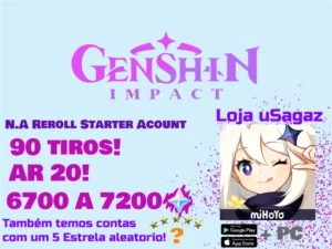 ✨ Genshin Impact Contas reroll!!! ✨