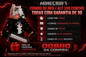 🎮 Combo Minecraft NFA / ALT – 10 Contas | PROMOÇÃO