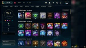 CONTA LOL 310 SKINS + DE 3500R$ GASTOS (TODOS CAMPEÕES) - League of Legends
