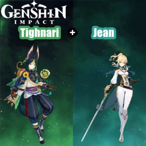 Conta Genshin Impact AR 5 com Tighnari e Jean ⭐