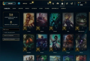 Platina 3 com 30 Champs e 3 Skins - League of Legends LOL
