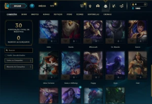 Platina 3 com 30 Champs e 3 Skins - League of Legends LOL