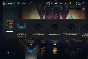 Platina 3 com 30 Champs e 3 Skins - League of Legends LOL