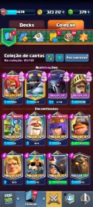 Conta Clash Royale - Rei 14 | 7 Heróis| 11 Evos | 121 Cartas