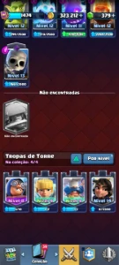 Conta Clash Royale - Rei 14 | 7 Heróis| 11 Evos | 121 Cartas