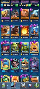 conta Clash Royale com evoluções