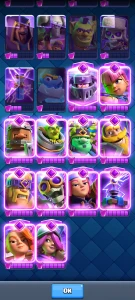 conta Clash Royale com evoluções