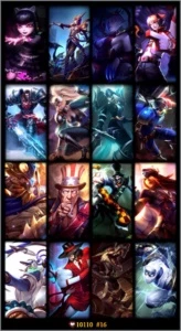 Conta Diamante 5 - 16 skins e 70 champions - League of Legends LOL