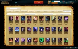 Conta Diamante 5 - 16 skins e 70 champions - League of Legends LOL