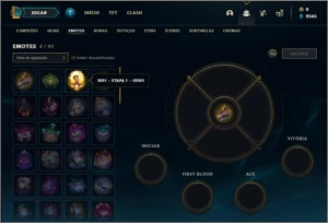 Conta ouro 1 baratinha com 25 champs - League of Legends LOL