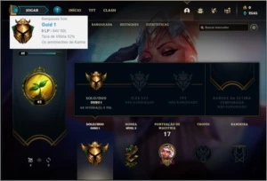 Conta ouro 1 baratinha com 25 champs - League of Legends LOL