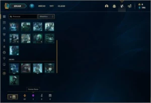 Conta diamante 4 com 30 champs e 3 skins + 20 espolios - League of Legends LOL