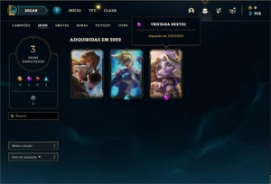 Conta prata 2 com 25 Champs e 4 Skins +1 Mitica - League of Legends LOL