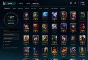 Conta DIAMANTE 2 - 36 Campeões + 13 Skins ( Lendária e Épica - League of Legends LOL