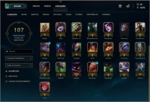 Conta DIAMANTE 2 - 36 Campeões + 13 Skins ( Lendária e Épica - League of Legends LOL