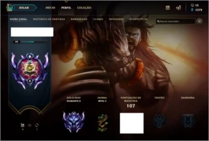 Conta DIAMANTE 2 - 36 Campeões + 13 Skins ( Lendária e Épica - League of Legends LOL
