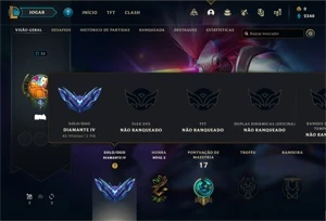 *PROMOÇÃO* Conta Diamante IV MMR Mestre/D1 - League of Legends LOL