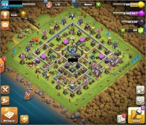 CV13 Clash of Clans - Bem upado com 6 construtor