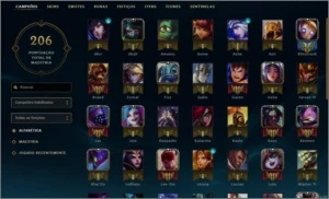Conta de LoL - 57 champions 11 skins - League of Legends