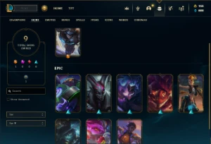 Bronze 2 com 38 Champs e 9 Skins - League of Legends LOL