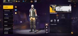 Conta Free Fire Lv15+20K De Ouro+Skin Reicaveira+Troca Nick