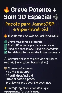💥 Som Profissional no Celular – Pack com Perfis Prontos.