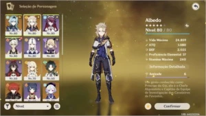 GENSHIN AR 51 + 5 PERSONAGENS 5* + 3 ARMAS 5* - Genshin Impact