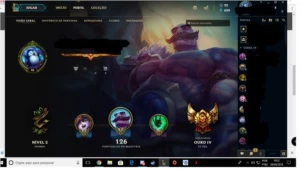 CONTA LEAGUE OF LEGENDS OURO 4 LOL