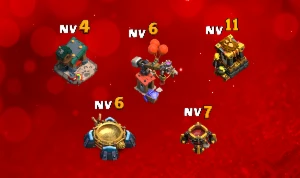 CV14 | 5 Construtores  • Muros FULL  • Troca Nick ✔ - Clash of Clans