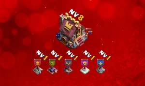 Contas CV14 | 5 construtores garantidos! + Alteração de Nick - Clash of Clans