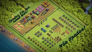 CV14 | 5 Construtores • Muros FULL + Troca de Nick Grátis ✔ - Clash of Clans