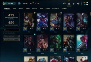 Conta prata 2 com 145 Champs e 91 Skins - League of Legends LOL