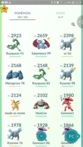 Conta Pokémon Go