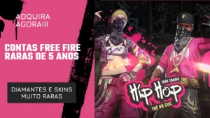 Contas de Free fire Raras de 5 anos 🔥✅