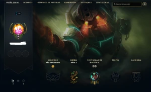 Conta Uranked Handlevel Lvl 30 20 Campeoes - League of Legends LOL