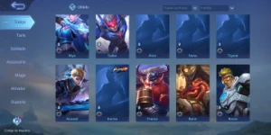 Conta Top Mobile Legends