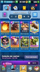 Conta de Clash Royale nível  13 quase 14