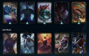 Conta League of Legends Full Acesso - 136 Champs e 120 Skins LOL