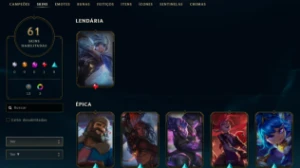 Conta Lol Smurf 100+ Champ Full Acesso I 61 Skins I 114Champ - League of Legends