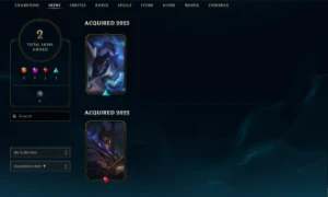 Conta smurf com Zed dizimador e Kassadin Lâmina do trovão - League of Legends LOL