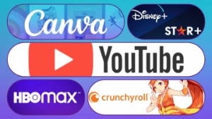 Youtube Premium+Music | HBO MAX + Crunchyrol | Star + Disney