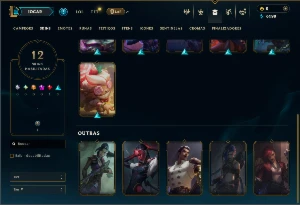 Ferro 2 com 50 Champs e 12 Skins - League of Legends LOL