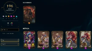 Conta Lvl 290 Com 196 Skins Esmeralda 2 - League of Legends LOL